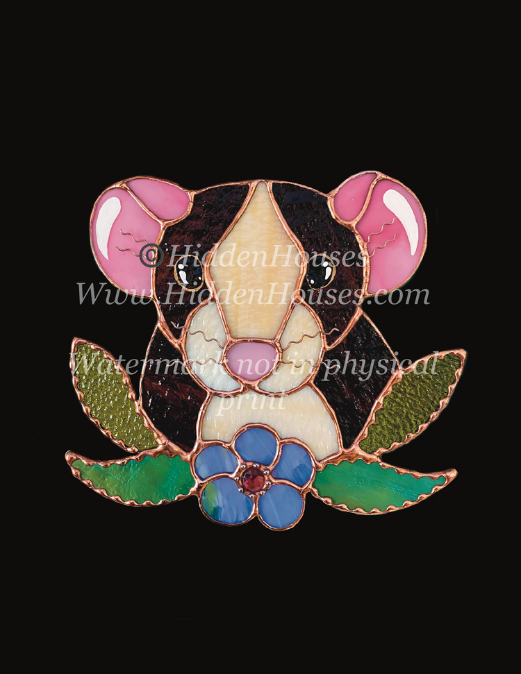 Flower Rat Art Print