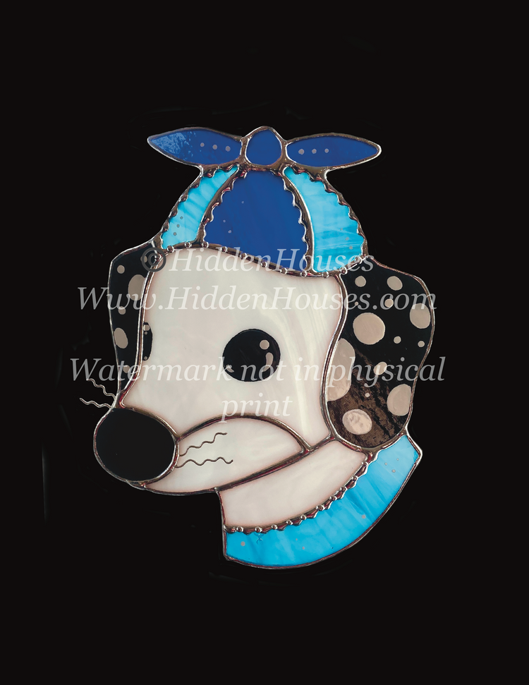 Helicopter Hat Puppy Art Print