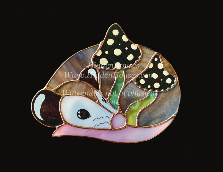 Mushroom Opossum Art Print