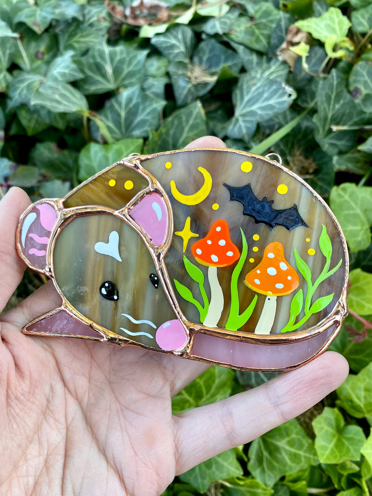 ✨Custom Pet Rat Stained Glass Ornament! ✨