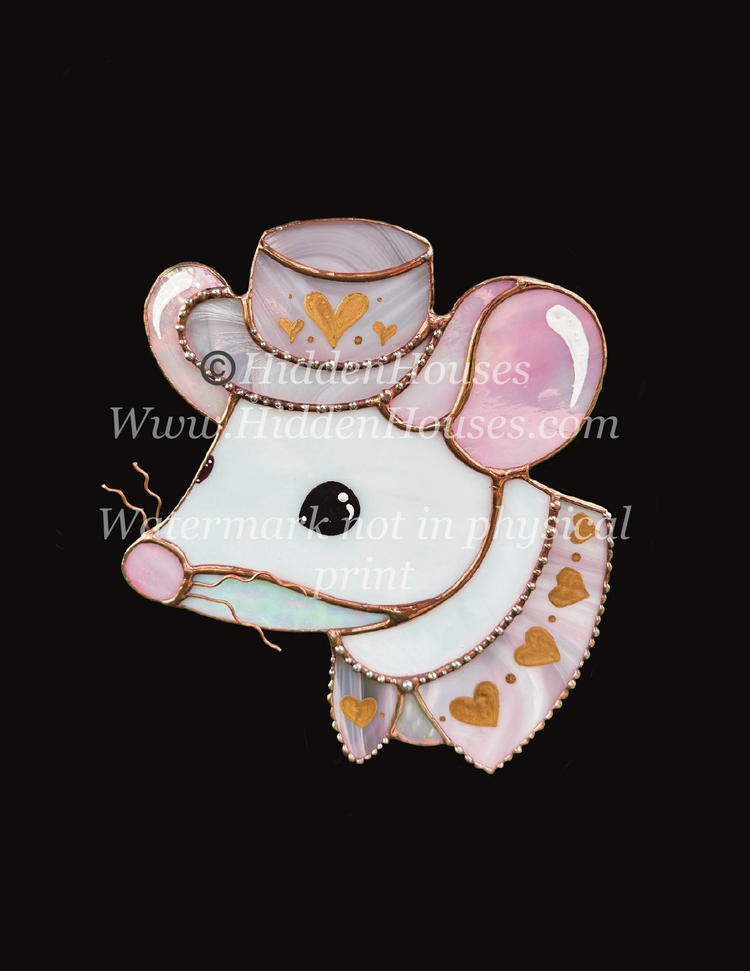 Heart Mouse Art Print