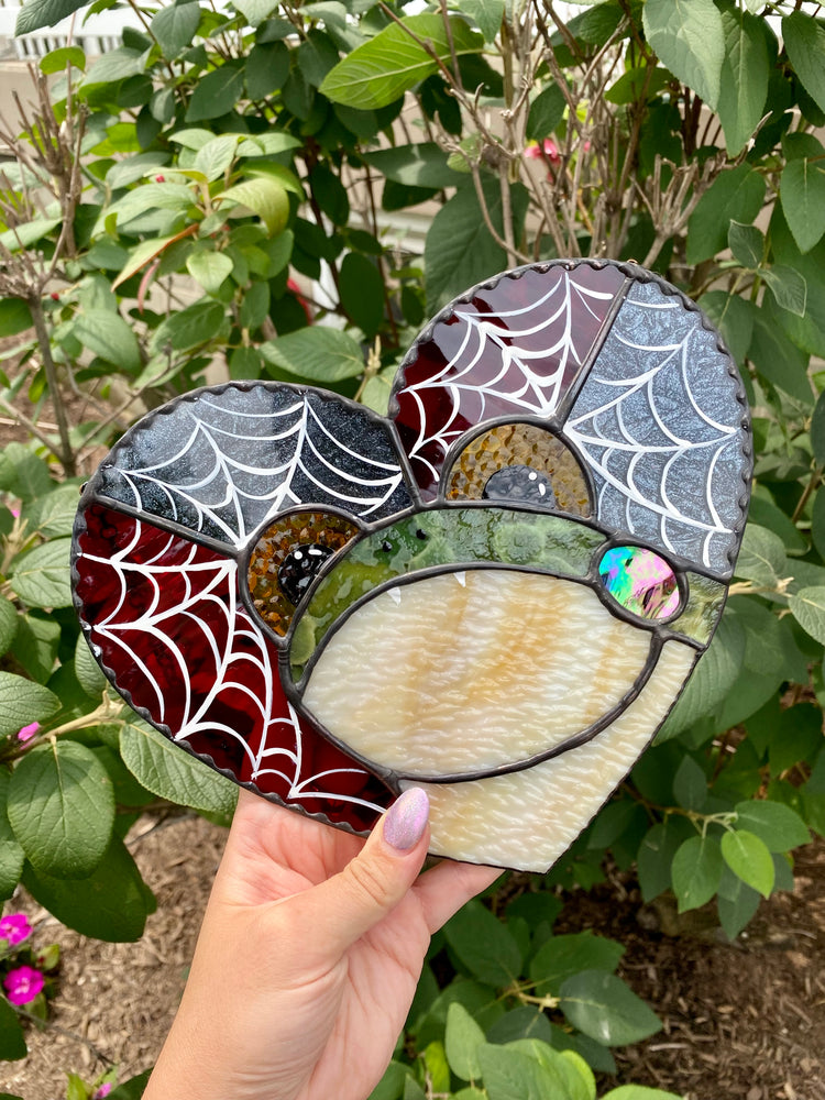 Vampire Frog Stained Glass Suncatcher