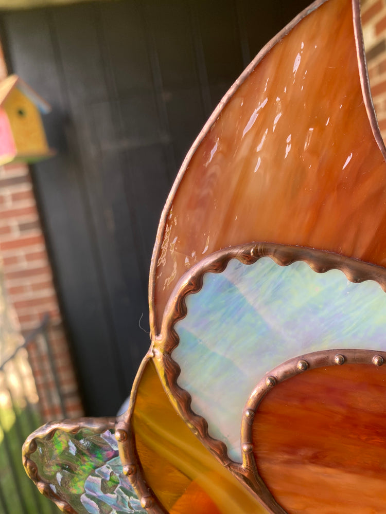 (Discounted due to crack) Stained Glass Chicken Suncatcher