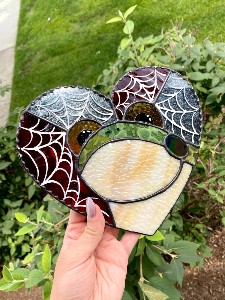 Vampire Frog Stained Glass Suncatcher