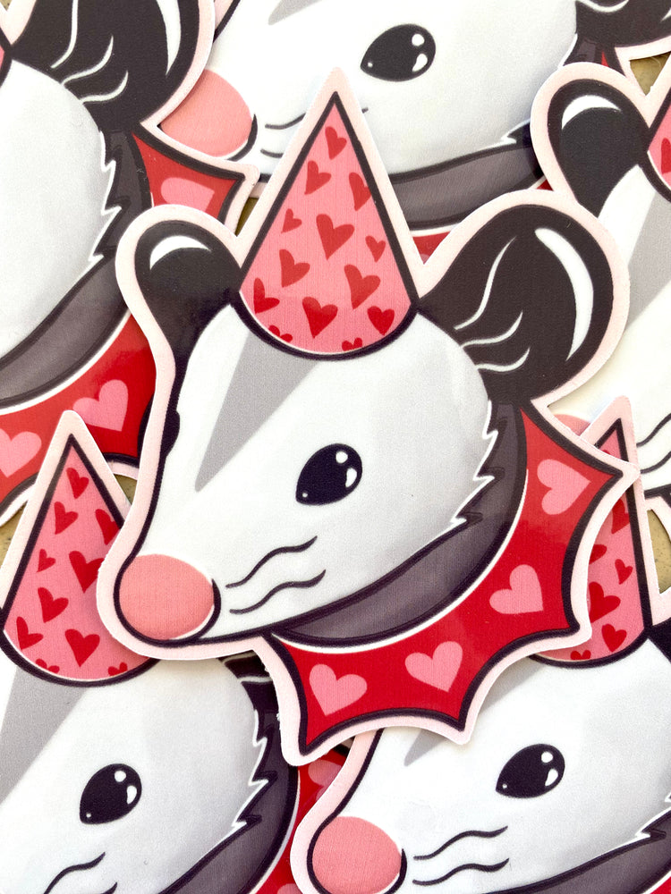 Lovely Opossum Waterproof Vinyl Sticker