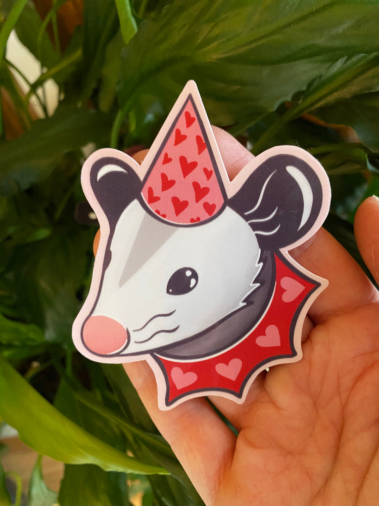 Lovely Opossum Waterproof Vinyl Sticker