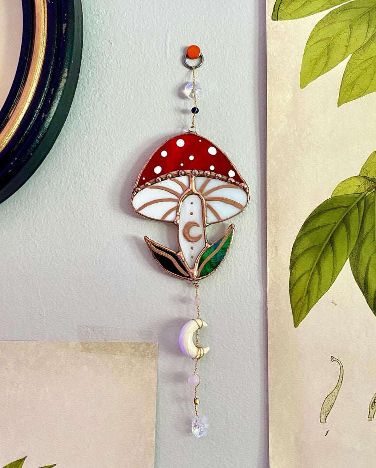 Mini Mushroom Suncatcher