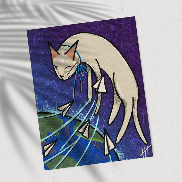 Makka: The Cat of the Cosmos- As Above, So Below Print 8.5" x11"