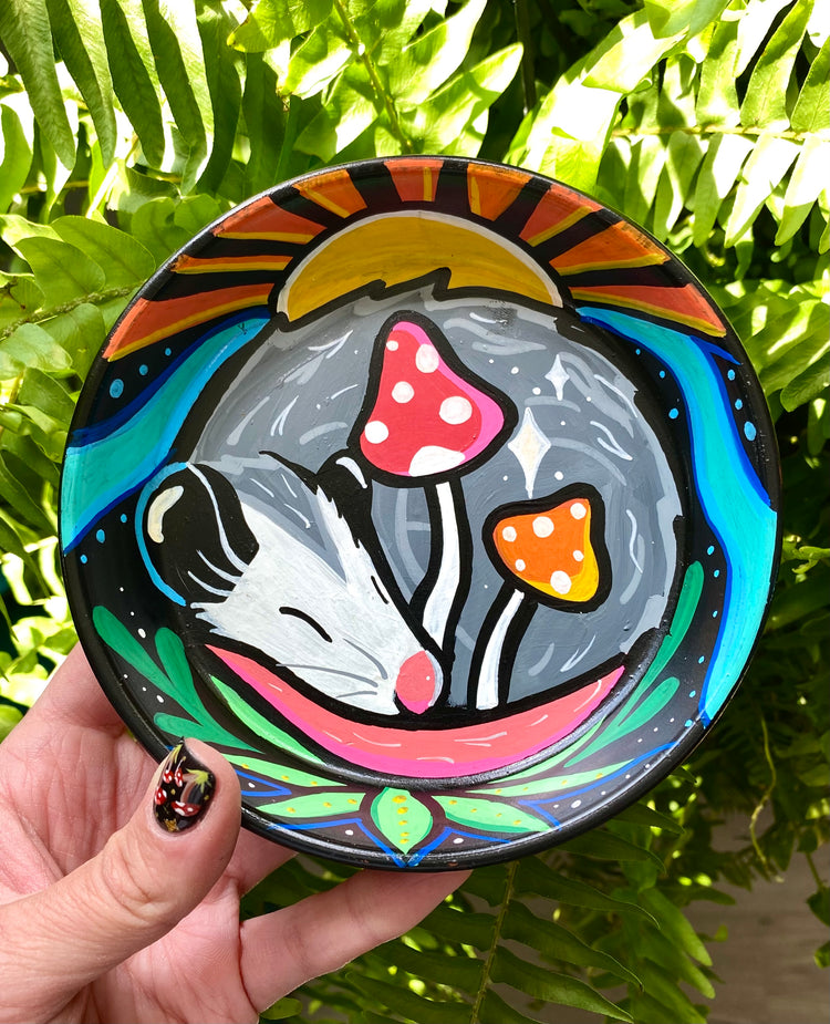 Magic Mushrom Opossum Trinket Dish