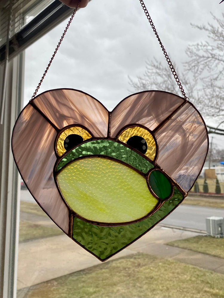 Heart Toad Suncatcher