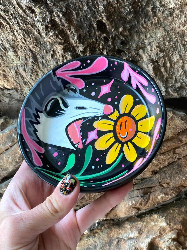 Screaming Pink Opossum Trinket Dish