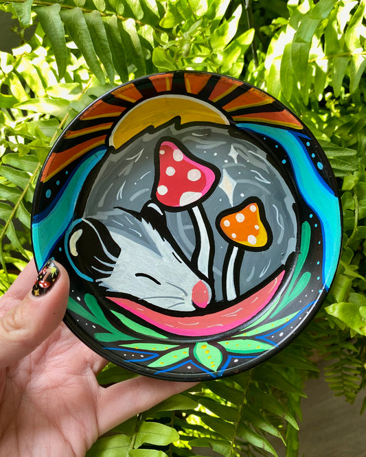 Magic Mushrom Opossum Trinket Dish