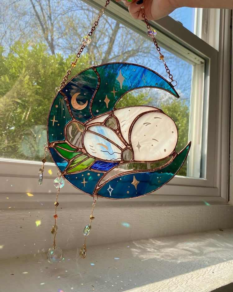 Magical Sleeping Mouse Suncatcher