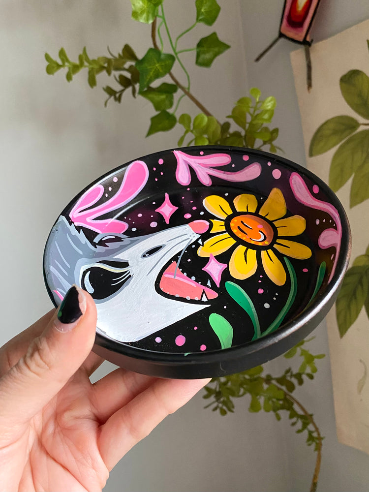 Screaming Pink Opossum Trinket Dish