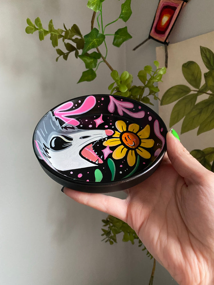 Screaming Pink Opossum Trinket Dish