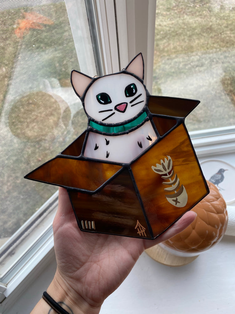 Box Cat Suncatcher