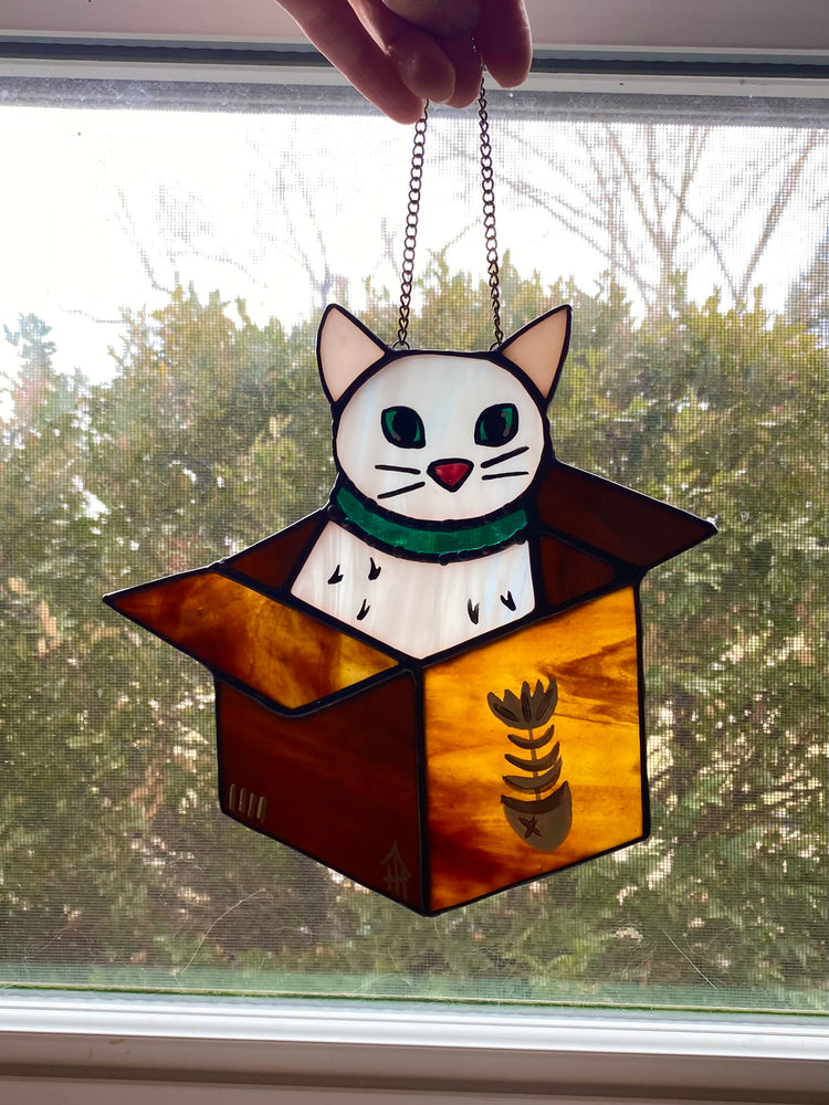 Box Cat Suncatcher