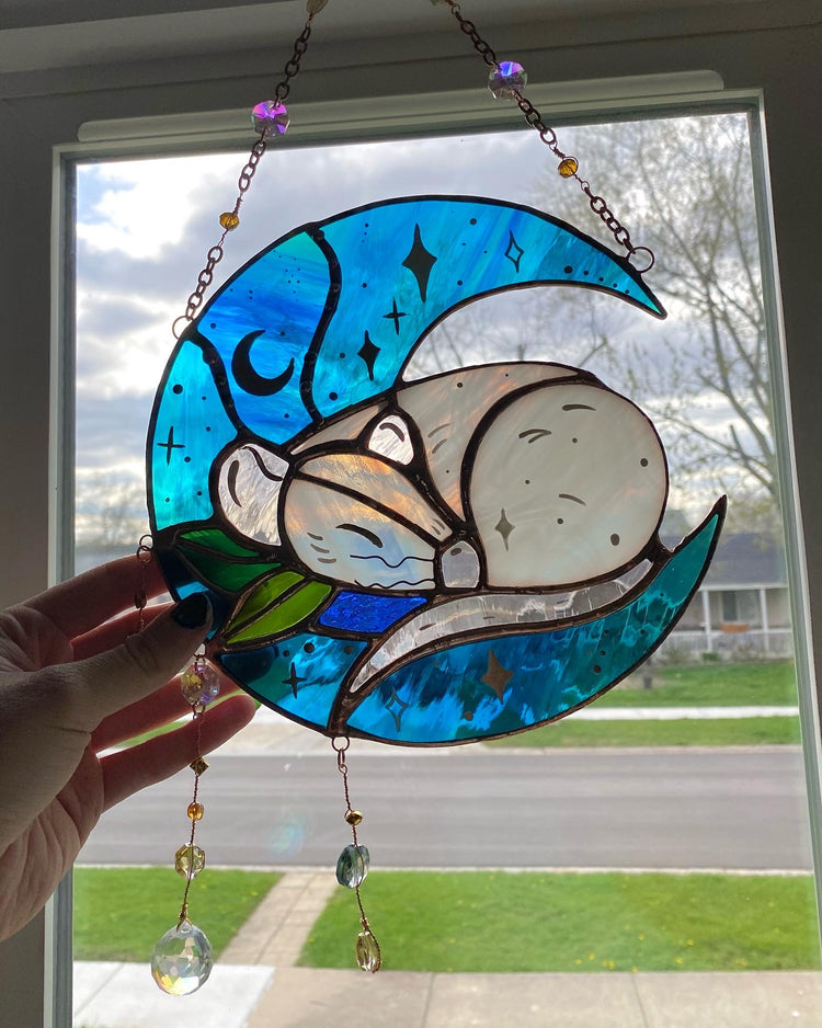 Magical Sleeping Mouse Suncatcher