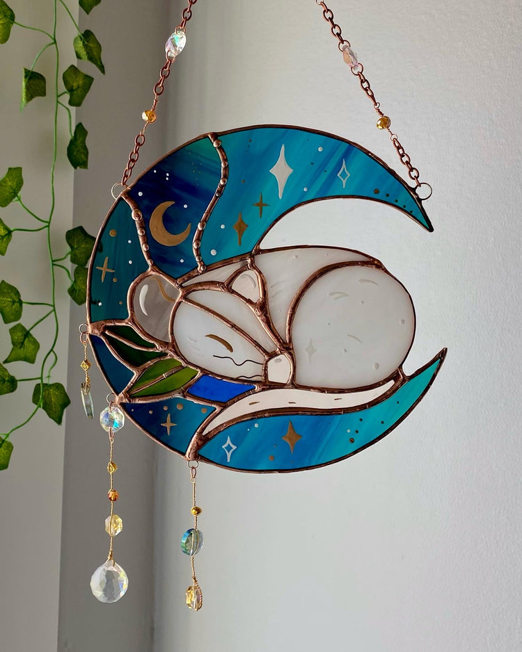 Magical Sleeping Mouse Suncatcher