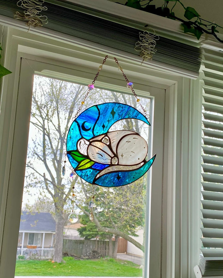 Magical Sleeping Mouse Suncatcher